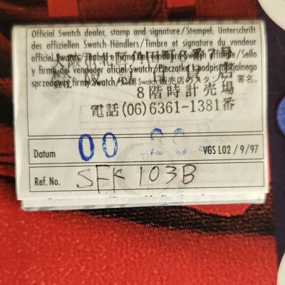 Swatch PAVED IN SILVER SFK103 1999 SKin Ultra thin watch New with new battery - Picture 10 of 10